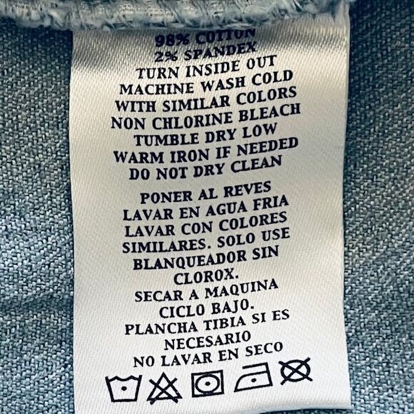 BEBE Wide Leg Elastic Waist Chambray Jeans in Light Blue (L) New With Tag - Picture 8 of 9